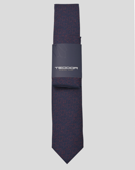 'COMPLECT CRAVATA SI BATISTA BORDO PRINT GEOMETRIC