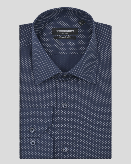 'CAMASA BLEUMARIN PRINT GEOMETRIC