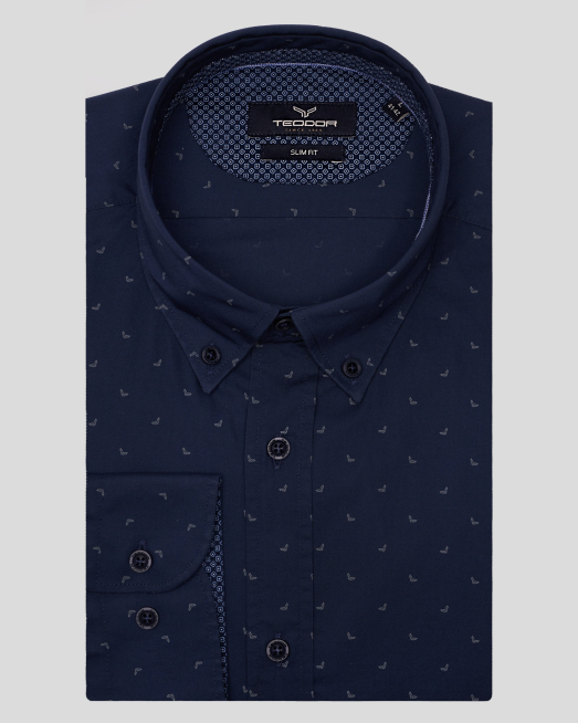 'CAMASA BLEUMARIN PRINT GEOMETRIC