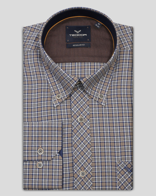 'CAMASA MULTICOLOR PRINT GEOMETRIC