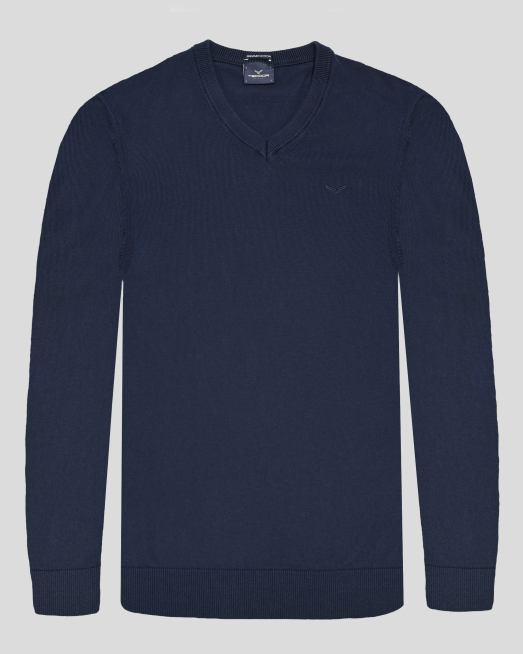 'PULOVER BLEUMARIN GULER IN V