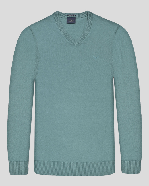 'PULOVER VERDE GULER IN V