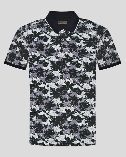 'TRICOU POLO MULTICOLOR PRINT FLORAL