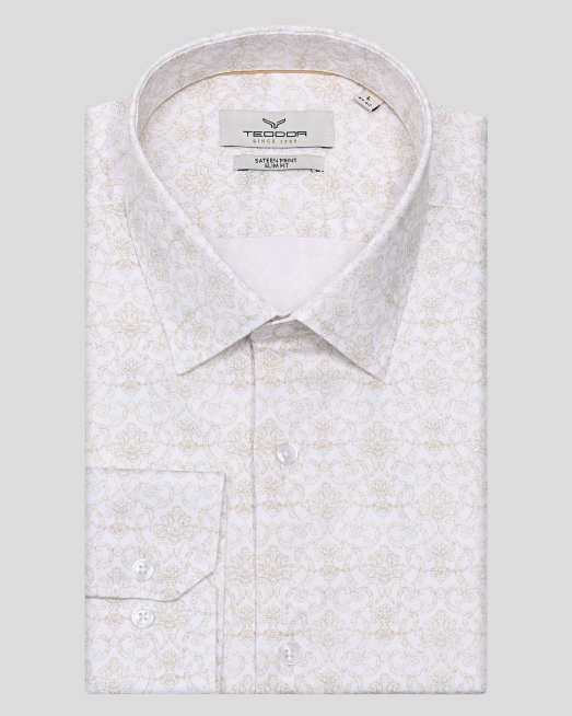 'CAMASA SLIM ALBA PRINT GEOMETRIC
