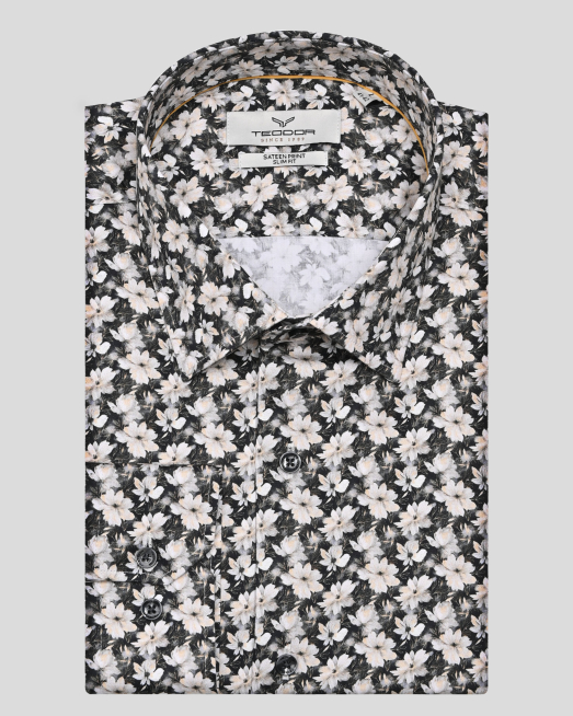 'CAMASA SLIM MULTICOLOR PRINT FLORAL