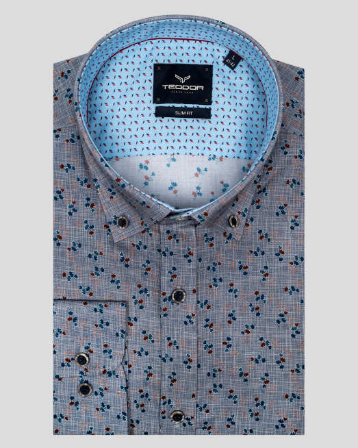 'CAMASA SLIM MULTICOLOR  PRINT FLORAL
