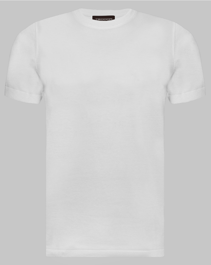 TRICOU ALB GULER ROTUND