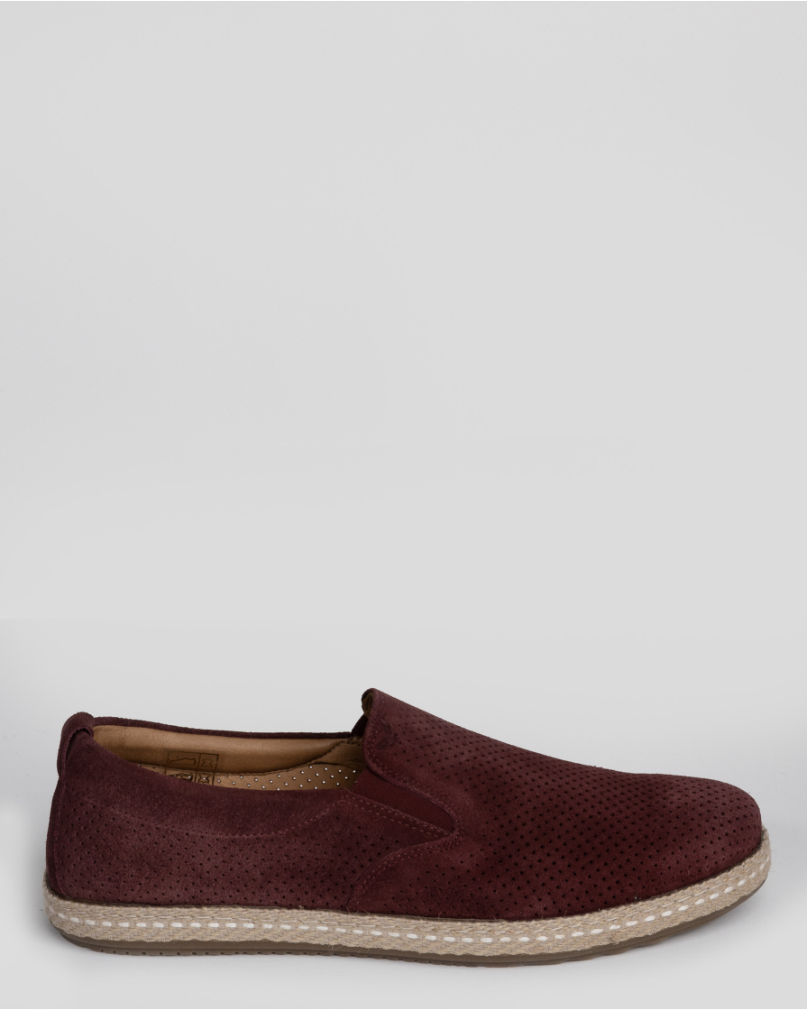 ESPADRILE BORDO PIELE NATURALA