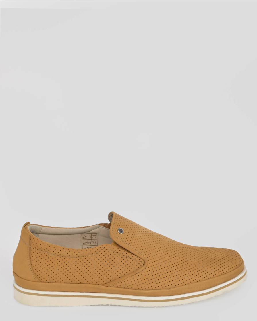 ESPADRILE GALBENA PIELE NATURALA