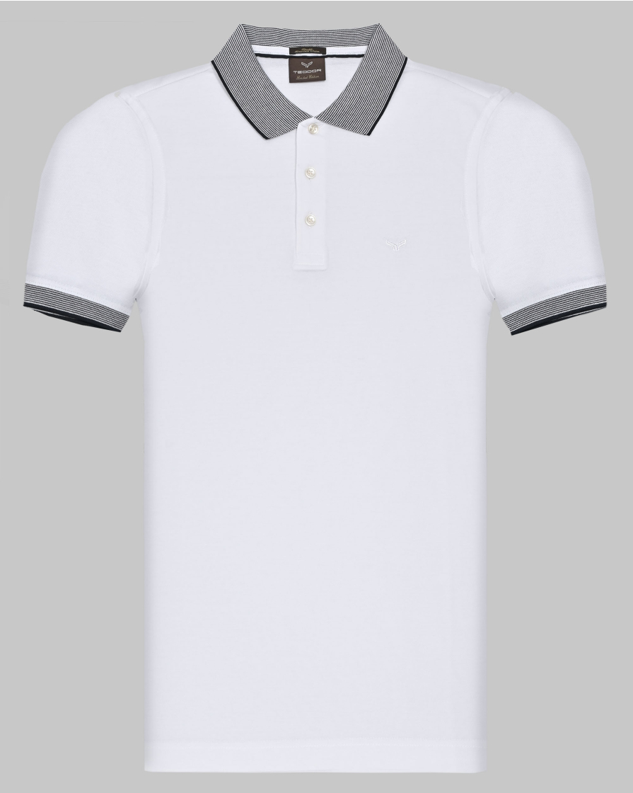 TRICOU POLO ALB