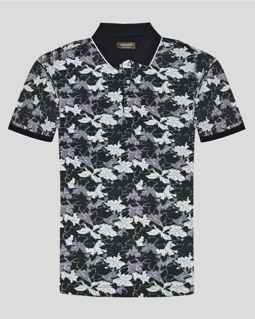 TRICOU POLO MULTICOLOR PRINT FLORAL