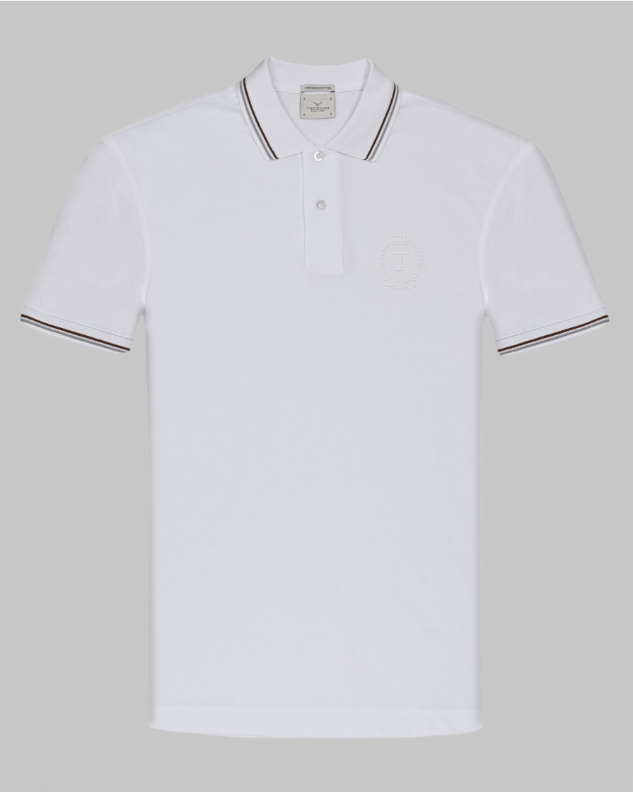 TRICOU POLO ALB