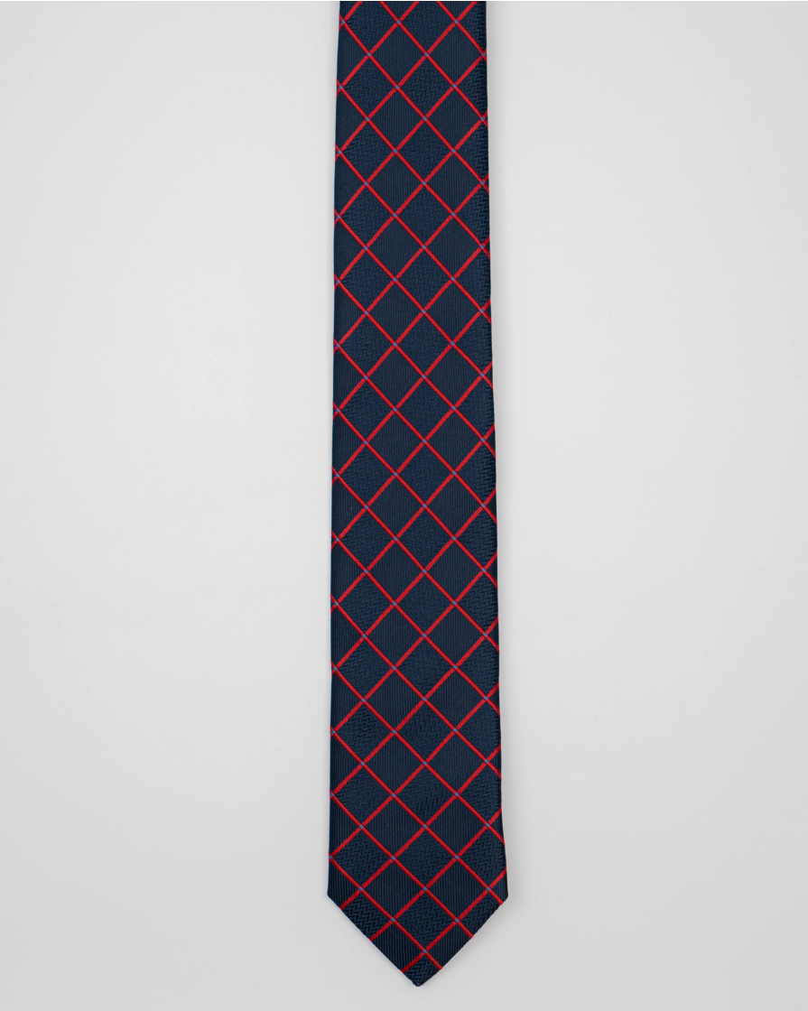CRAVATA BLEUMARIN PRINT GEOMETRIC