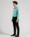 CAMASA SLIM VERDE PRINT GEOMETRIC