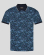 TRICOU POLO ALBASTRU PRINT FLORAL