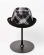 PALARIE TIP BUMBE CU CAROURI GRI CULOAREA NEAGRA